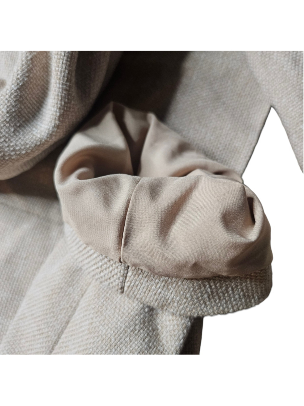 House of Harlow 1960 Large Beige Cropped Blazer Jacket - Picture 8 of 11